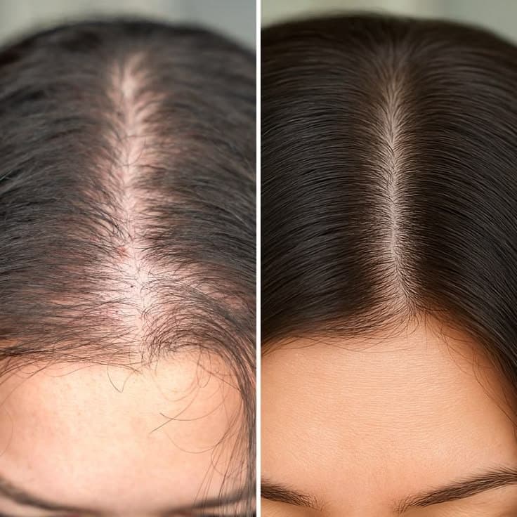 Before and After Hair Growth & Density