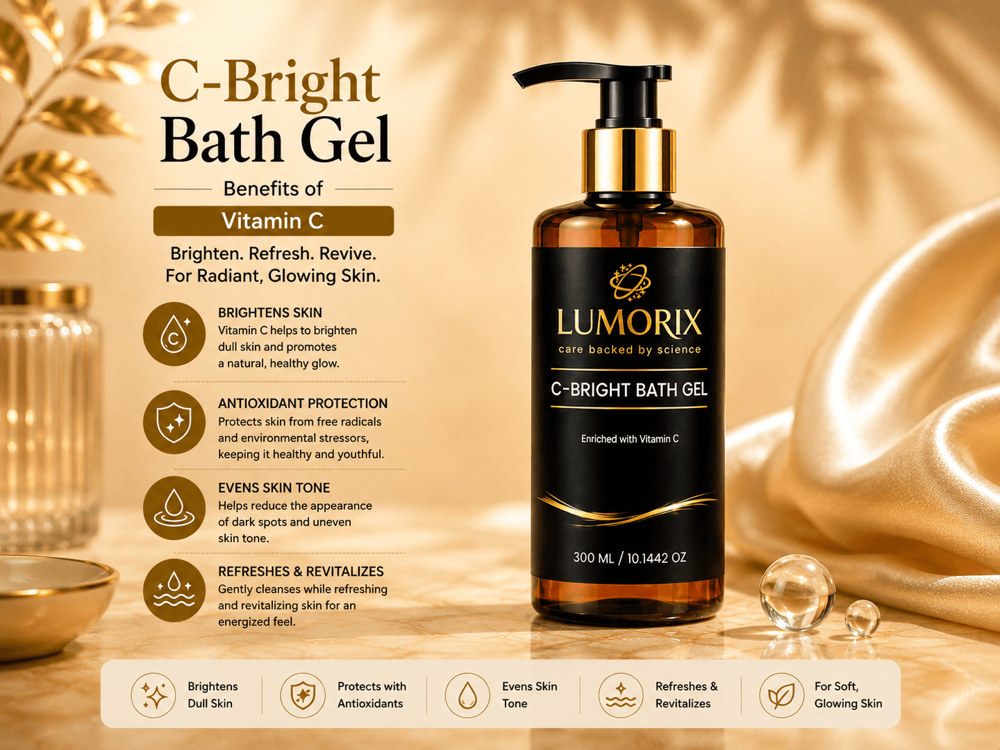 C-Bright Bath Gel: Benefits of Vitamin C for Brighter, Fresher Skin