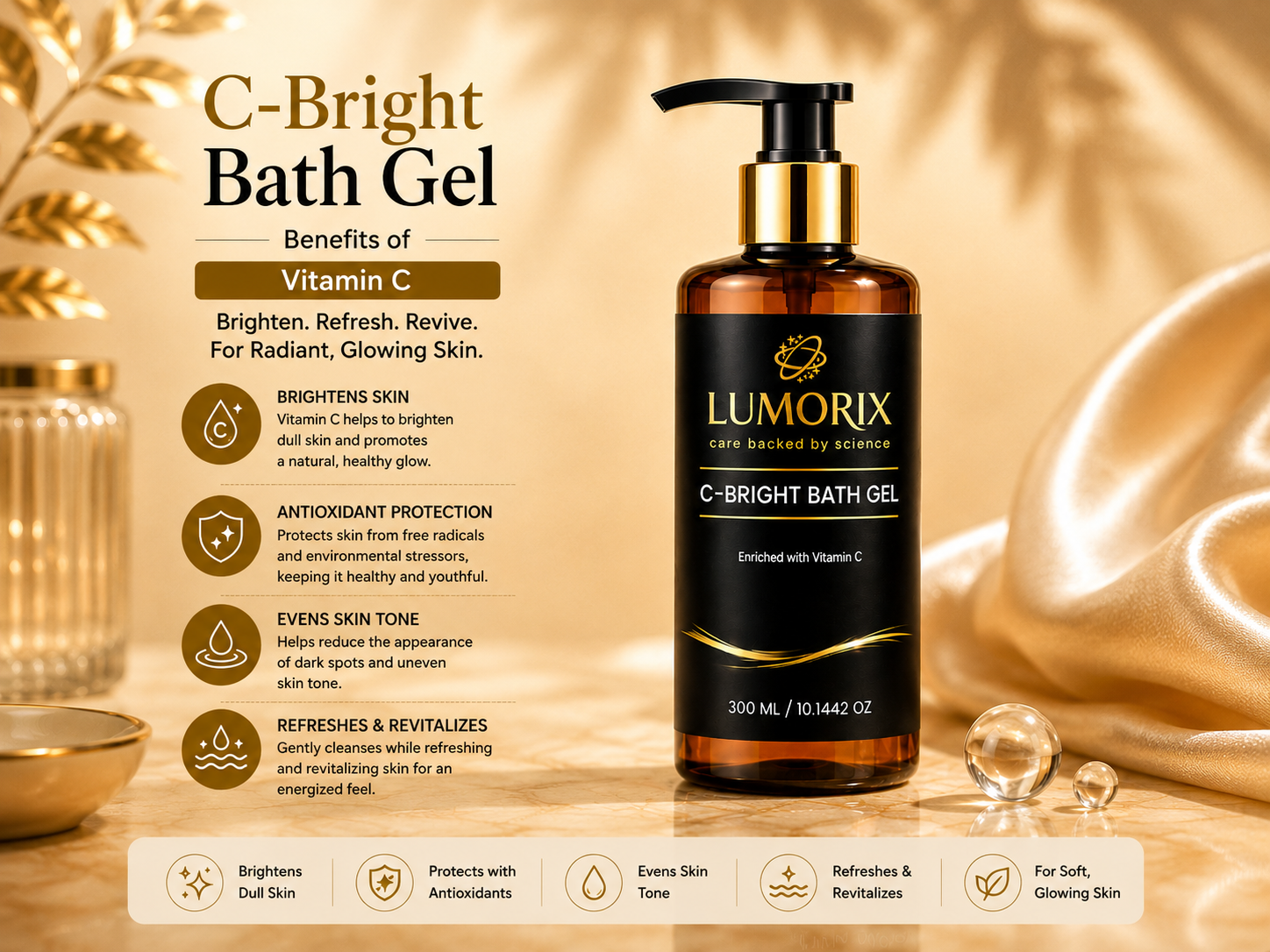 C-Bright Bath Gel: Benefits of Vitamin C for Brighter, Fresher Skin